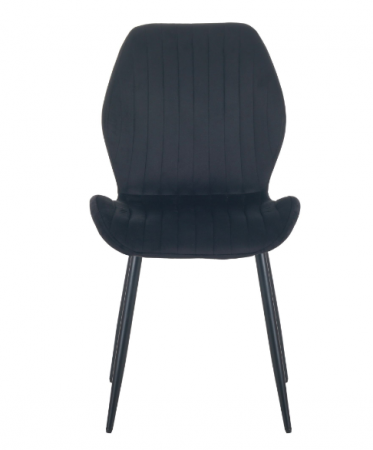 Стул обеденный AMF- Lily черный/ вельвет черный