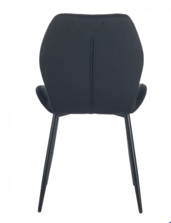 Стул обеденный AMF- Lily черный/ вельвет черный