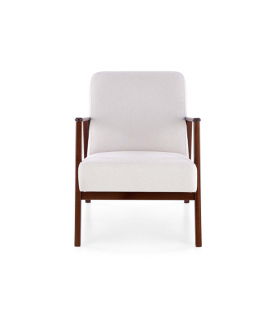 ​Кресло Halmar MILANO 1S светло- бежевый/темный-орех 