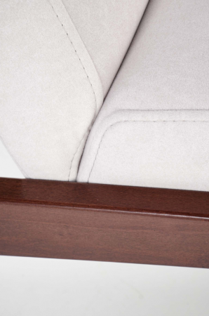 ​Кресло Halmar MILANO 1S светло- бежевый/темный-орех 