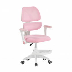 Стул компьютерный BIO- Маус (белый/розовый)     