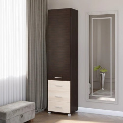 Пенал закрытый с ящиками EVR- Бриз-17 венге + дуб молочный