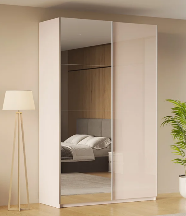 Шкаф - купе MRK- Лилу 1,5х2,4 м Глянец Кашемир/зеркало