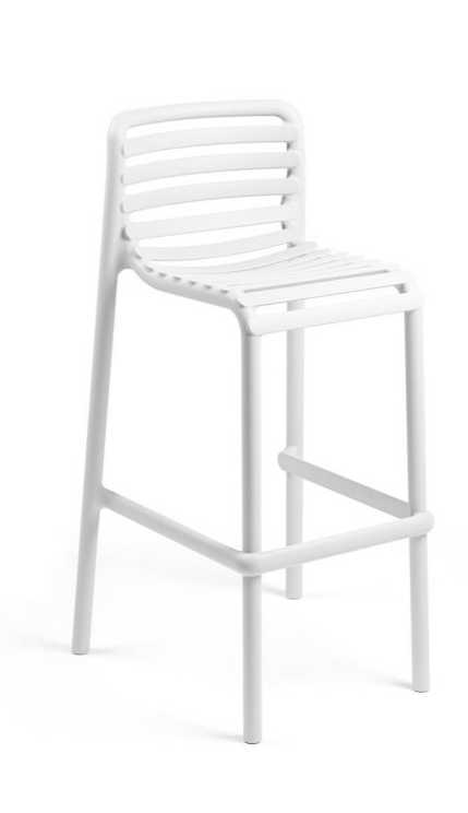 Барный стул из пропилена Nardi DEI- Doga Stool Bianco