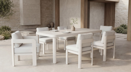 Стол садовый обеденный VTR- ODT-31 (Лечче) кремовый