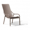 Кресло - шезлонг из полипропилена Nardi DEI- Net Lounge (горчичный/серо-коричневый)