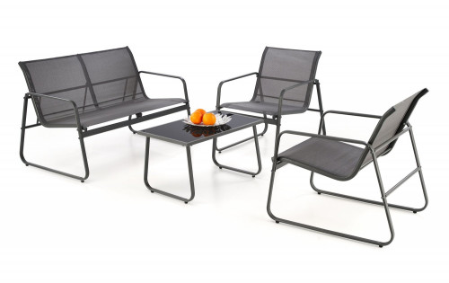 Комплект мебели для сада HALMAR Conor (темно-серый) 