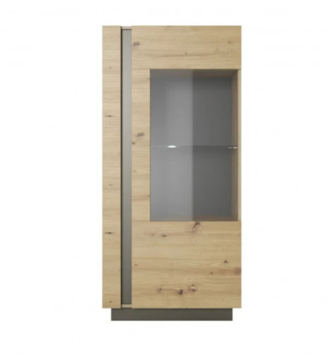 Витрина низкая Perfect Home Arco (Marco) 1D1W/72 дуб артизан/графит