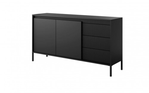 Комод Perfect Home Сенсо/Senso 2-дверный с 3 ящиками 2D3S/153 Черный
