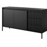 Комод Perfect Home Сенсо/Senso 2-дверный с 3 ящиками 2D3S/153 Черный