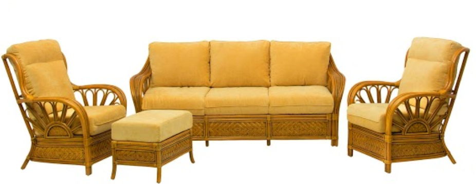 Комплект мягкой мебели CRU- Аскания натуральный ротанг (as0001)
