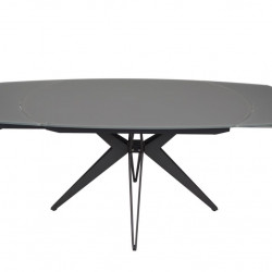 Стол обеденный Avn- HT93018 130-190x100 Glass Grey 
