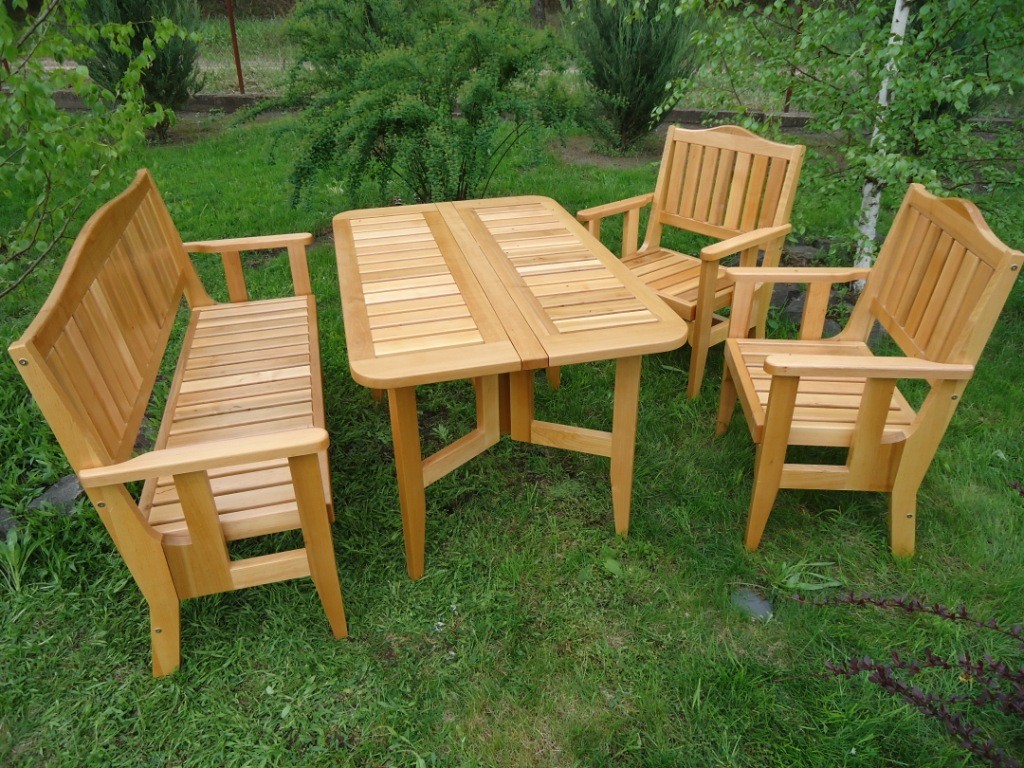 Komplekt Sadovoj Mebeli Iz Olhi Altr Skladnoj
