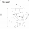 Кресло вращающееся мягкое Halmar  ORINOKO серый