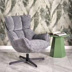 Кресло вращающееся мягкое Halmar  ORINOKO серый