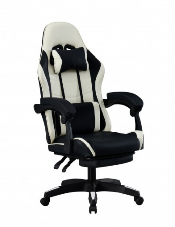 Кресло геймерское BIO- Форест черный/белый