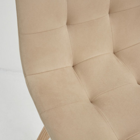 Кухонный комплект Ont- Алонзо 100 белый раздвижной стол + 4 стула Дарио бежевые