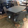 Стол обеденный модерн EXI- Милан-1 (стекло мат, капучино)