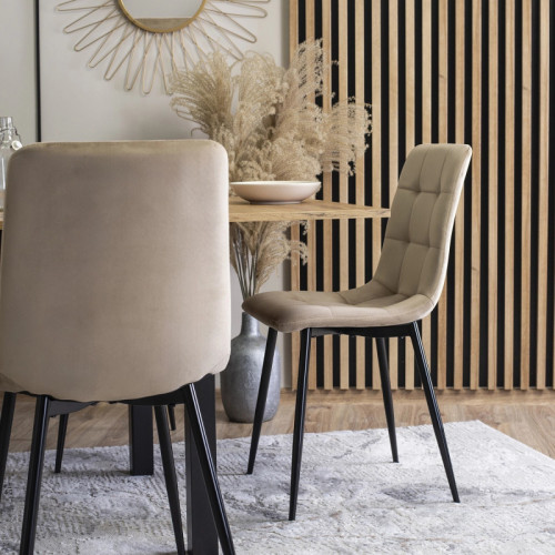 Стул обеденный MEBEL ELITE Peru бежевый велюр
