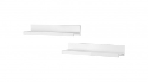 Полка навесная 2 шт Helvetia INDIA 2497DE01 (белый/белый глянец) 