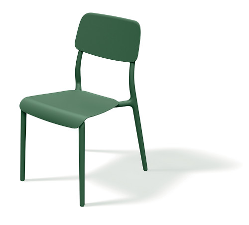 Стул уличный обеденный VLL- FERNE Remo (серый, зеленый)