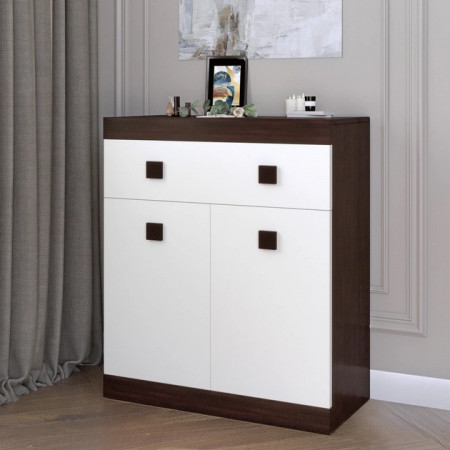 Большой комод EVR- Соната-4 венге + фасад белый