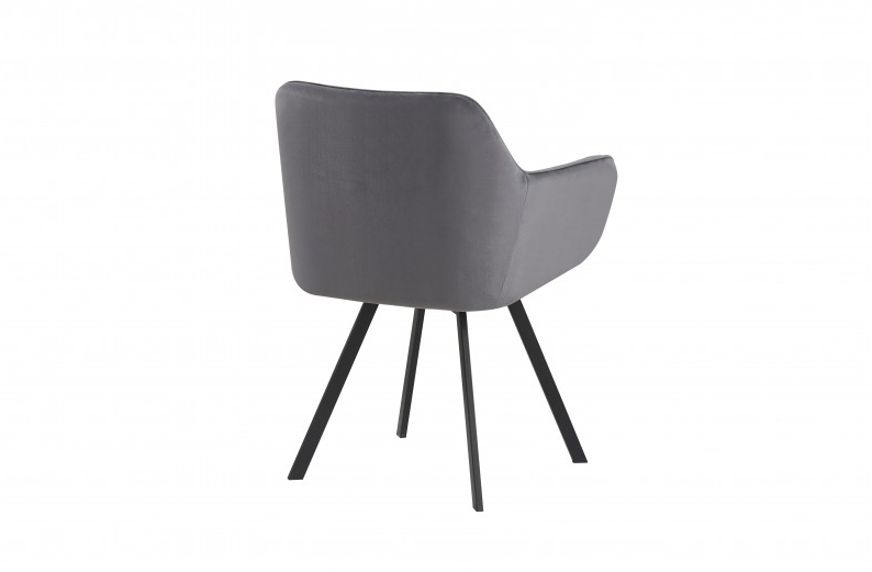 Кресло поворотное BIO- Импульс (велюр темно-серый/ черный)   