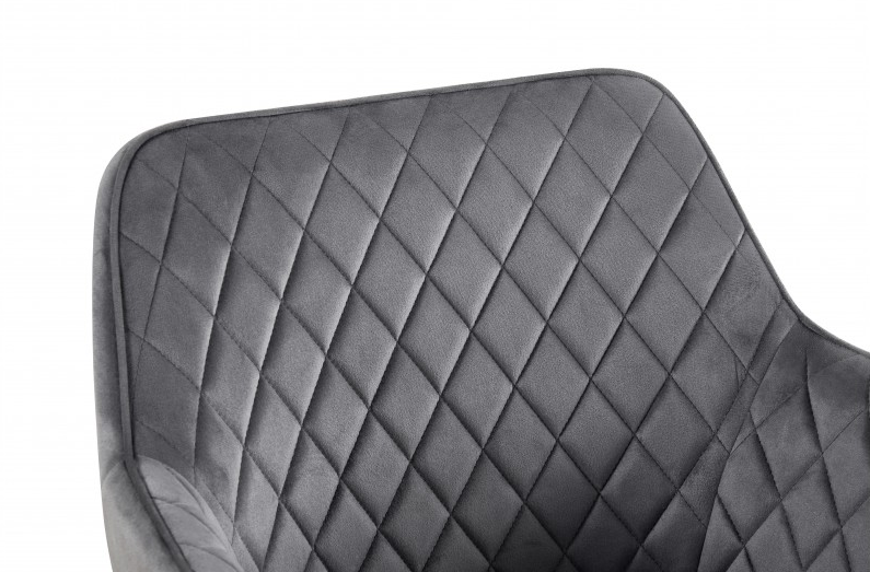 Кресло поворотное BIO- Импульс (велюр темно-серый/ черный)   