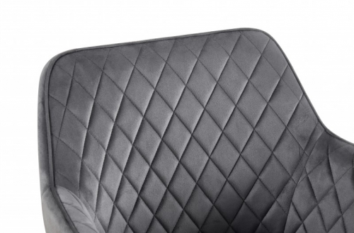 Кресло поворотное BIO- Импульс (велюр темно-серый/ черный)   