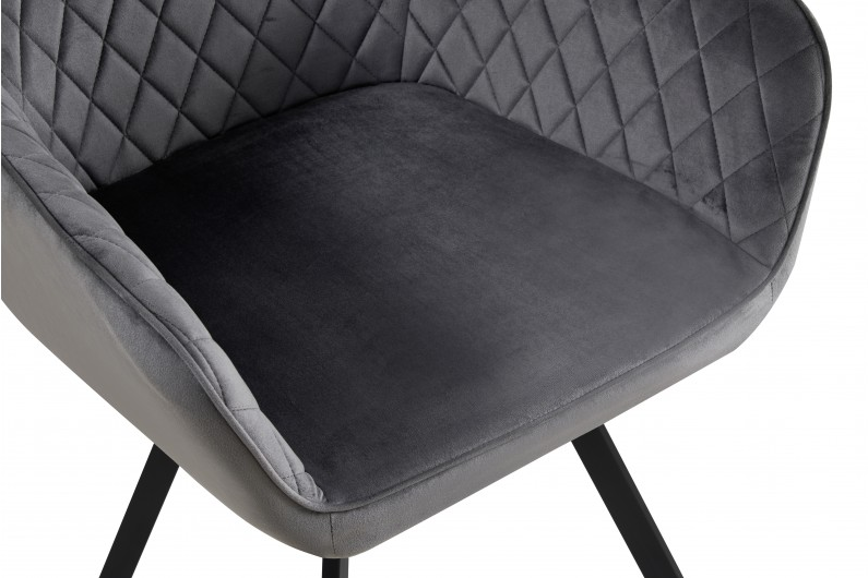 Кресло поворотное BIO- Импульс (велюр темно-серый/ черный)   