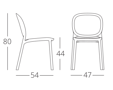 Стул уличный VLL- SCAB Hug 2380 (зеленый)​