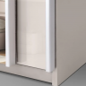 Шкаф - купе MRK- Лилу 2,0х2,4 м Глянец Кашемир/зеркало 