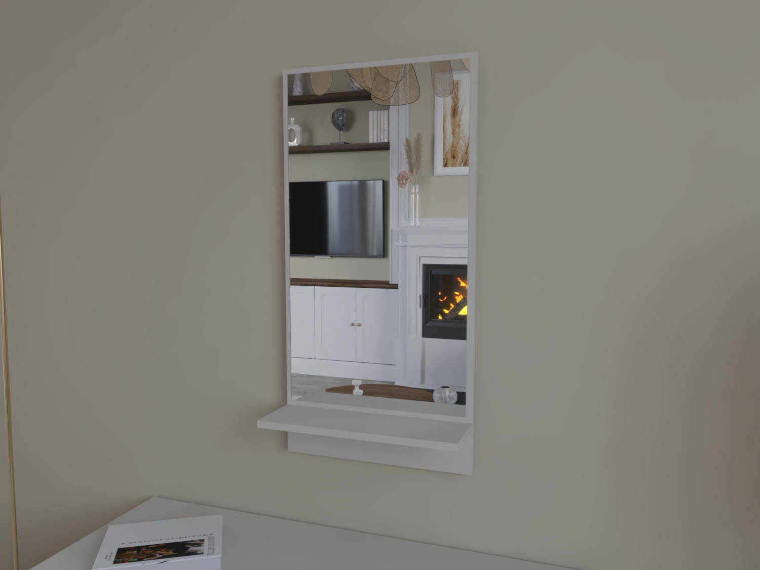 Полка с зеркалом ViA- Таун ТП-3