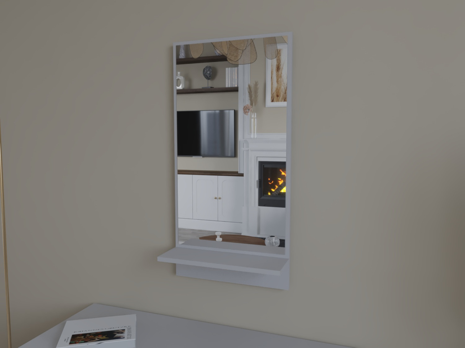 Полка с зеркалом ViA- Таун ТП-3