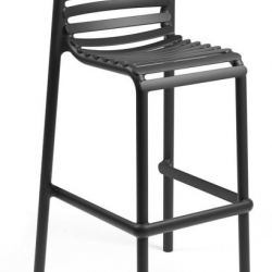 Барный стул из пропилена Nardi DEI- Doga Stool Antracite