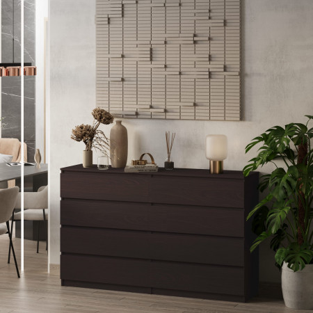 Комод без ручек 98х160х43 см KOD- КМ-2 Дабл Стиль