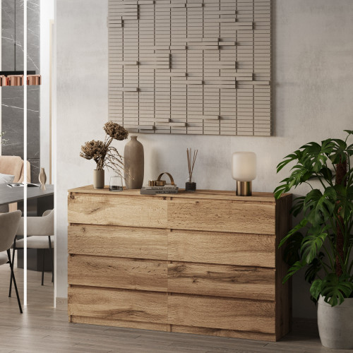 Комод без ручек 98х160х43 см KOD- КМ-2 Дабл Стиль