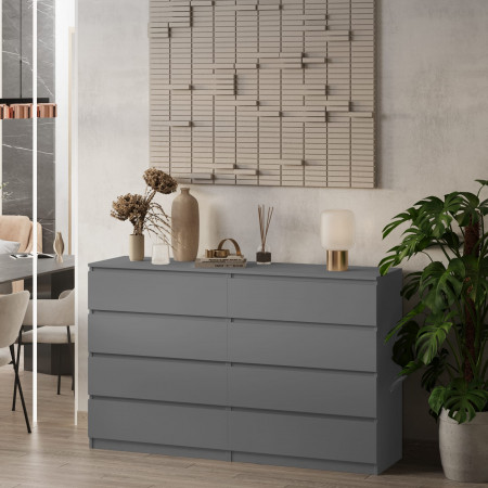 Комод без ручек 98х160х43 см KOD- КМ-2 Дабл Стиль