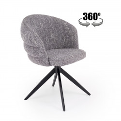 Стул поворотный HALMAR K-604 пепельный/чёрный