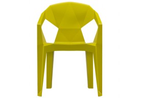 Кресло пластиковое TPRO-  Muzе mustard plastic E0673