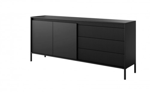 Комод Perfect Home Сенсо/Senso 2-дверный с 3 ящиками 2D3S/187 Черный
