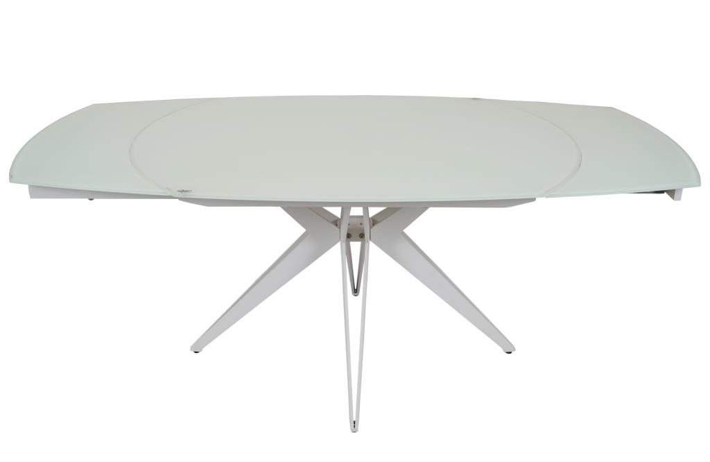 Стол обеденный Avn- HT93018 130-190х100 Glass White