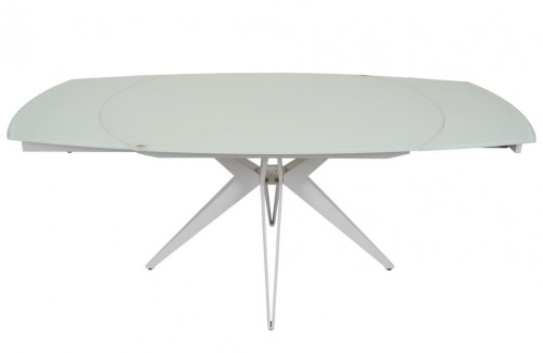 Стол обеденный Avn- HT93018 130-190х100 Glass White