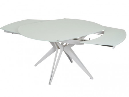 Стол обеденный Avn- HT93018 130-190х100 Glass White