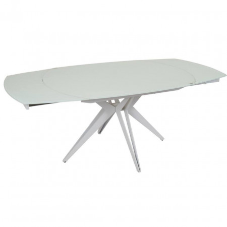 Стол обеденный Avn- HT93018 130-190х100 Glass White