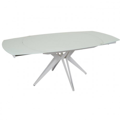 Стол обеденный Avn- HT93018 130-190х100 Glass White