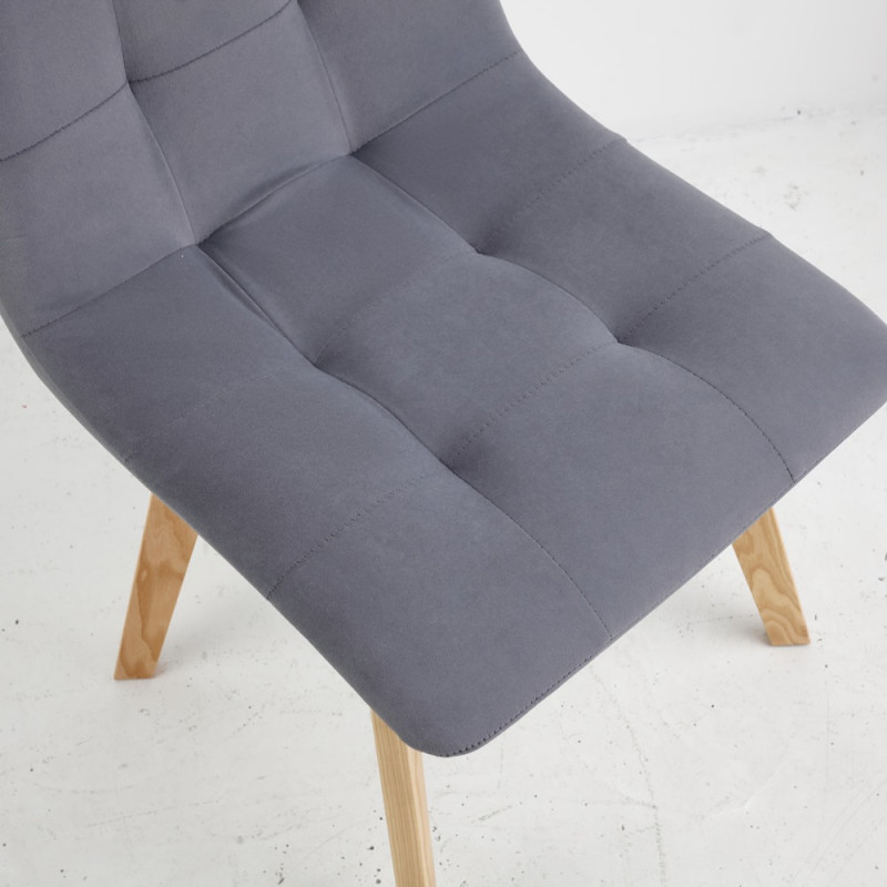 Кухонный комплект Ont- Алонзо 100 белый раздвижной стол + 4 стула Дарио серый