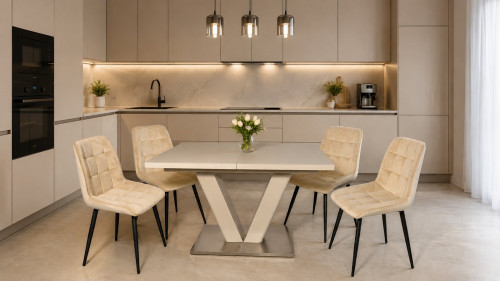 Стол модерн super premium Т Evro- Lund Beige T-7052A 