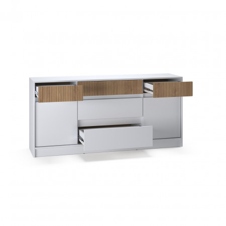 Большой комод EVR- Стайл-1600 белый + фасад каннела