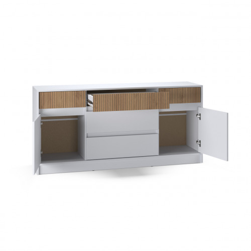 Большой комод EVR- Стайл-1600 белый + фасад каннела